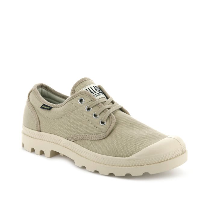 Palladium Pampa OX Originale Men's Oxfords Shoes Light Green | UK I706-YEN